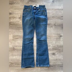 Super low bootcut jeans